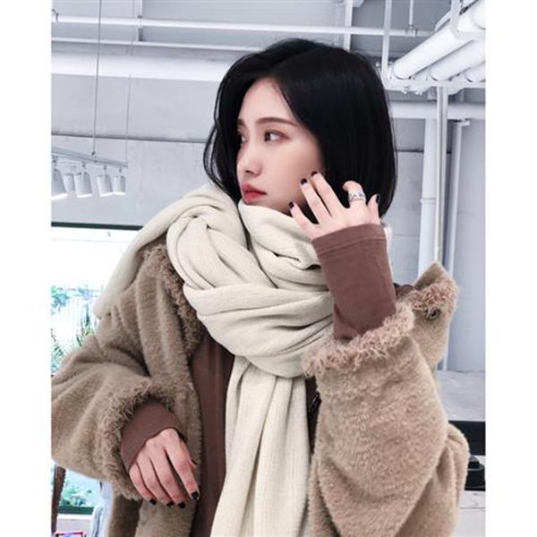 Christmas gift Woman Trend Wild Shawl scarf Long section scarf Birthday present Winter warm scarf