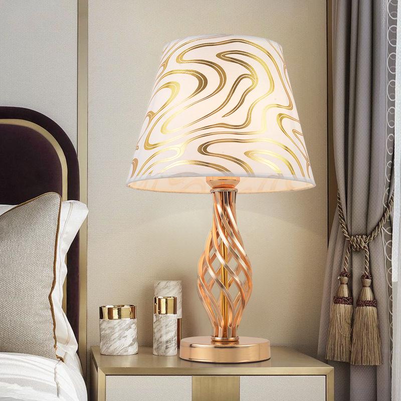 American Style Minimalist Modern Art Bedroom Bedside Table Lamp Vintage Rural Minimalist Lighting