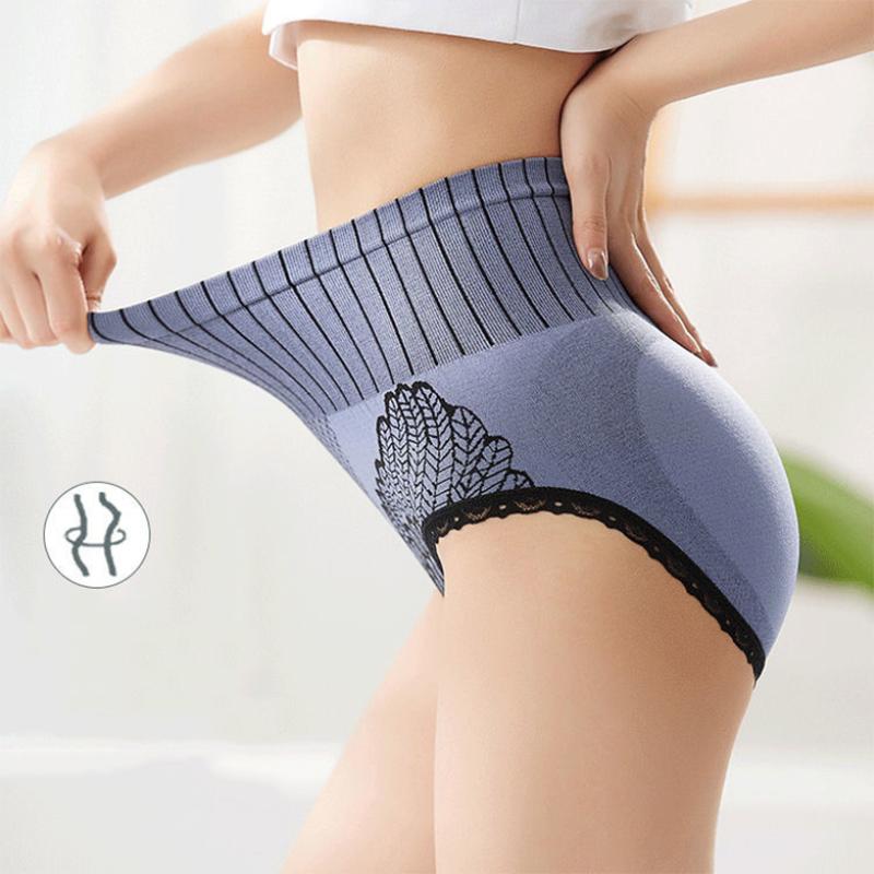 Four-pack Hips Abdomen  Women's Panties High Waist Slim Belly Body Shaping Body Pants Women's Cotton Crotch Student Korean Antibacterial Underwear