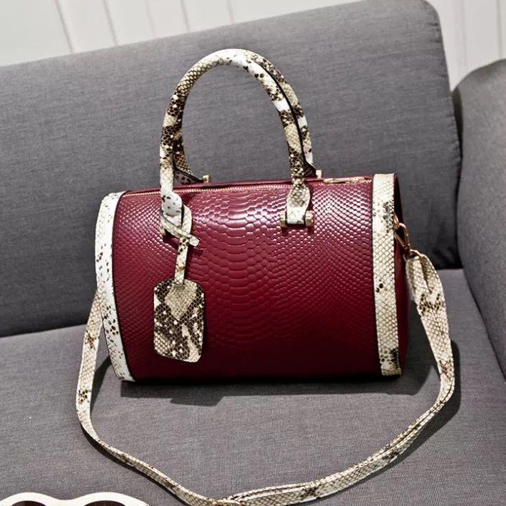 Patent leather bag Genuine Leather Woman bag European and American style handbag Trendy wild