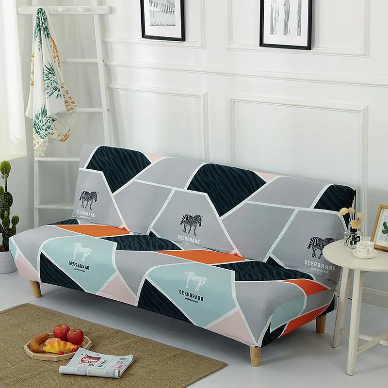 Europe Spandex Removable Folding Sofa Bed Cover Stretch Armless Couch Cover Slipcover Sofa Protector for Living Room