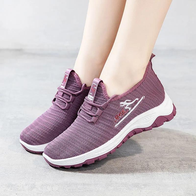 Spring and Summer Breathable Shoes Women's All-match Casual Shoes Wear-resistant Sports Shoes