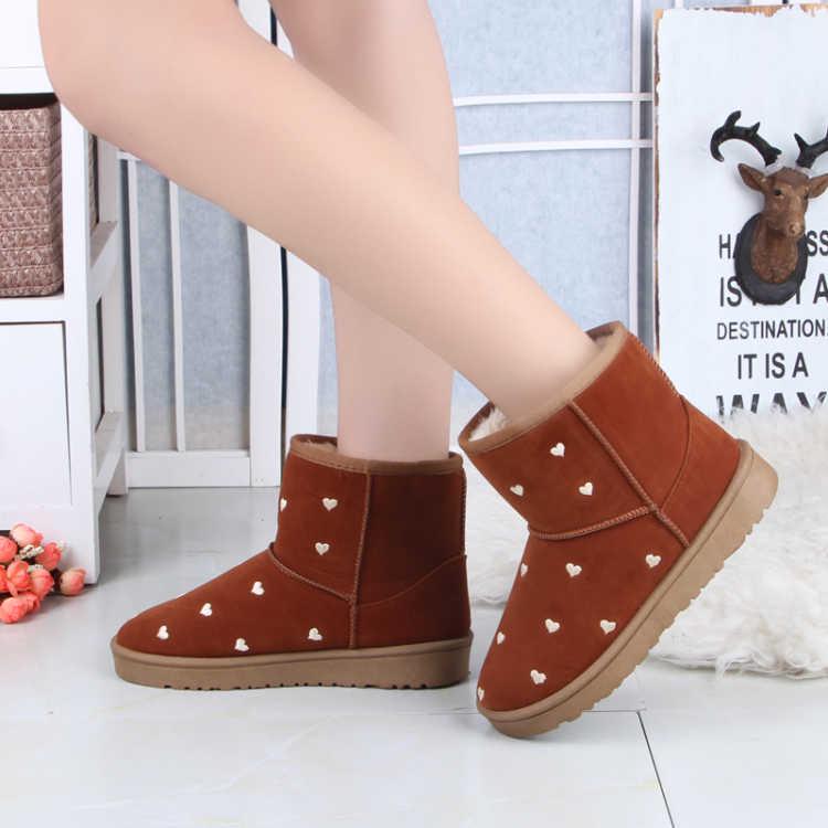 Snow Boots Women Winter Ankle Boots Winter Warm Cotton Boots for Women Botas Mujer