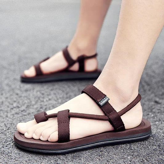 Summer Men's Plus Size Slippers Fashion Casual Beach Shoes Outdoor Sandals 37-45