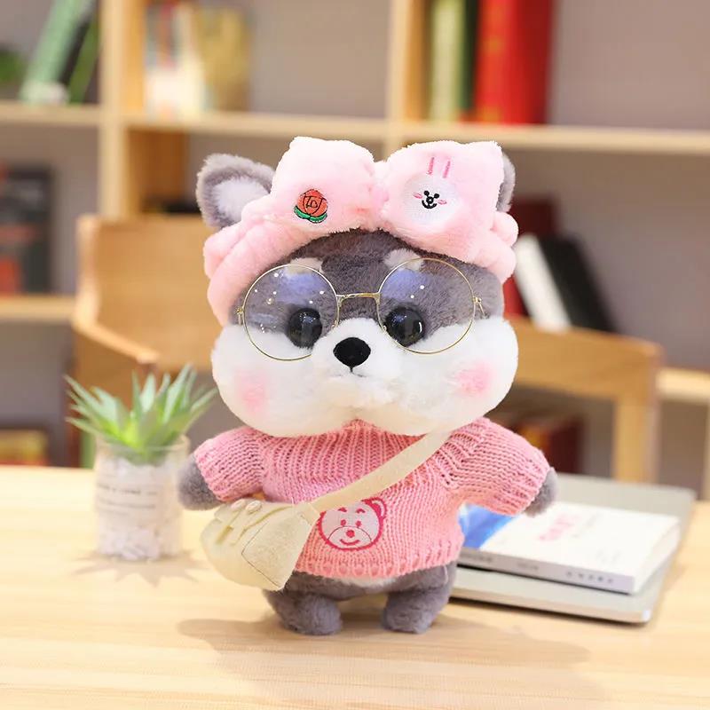 30cm Mini Shiba Inu Dog Plush Toys Cute Stuffed Plush Doll Soft Animal Dolls Kid's Toys Birthday Gift for Girls Boys