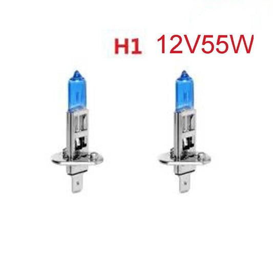 2pcs Car Bulb Headlight Halogen 12V55W Super Bright Integrated H1 H3 H4 H7 Xenon Lamp Fog Lamp 9005 High Beam and Low Beam Lighting