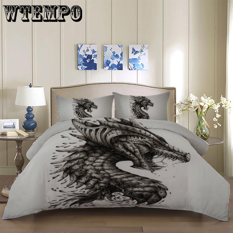 3D Printing Pterosaur  Duvet Cover Sets Teen Boys Bedding Linings