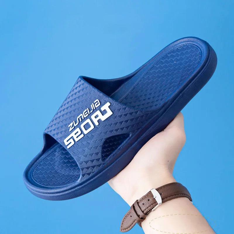 Men's Sandals and Slippers Indoor Slippers and Outdoor Wear Summer Home Bathroom Non-slip Thick Bottom Flip Flops