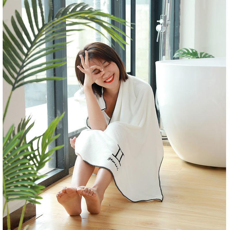 The Extra-thick Coral Fleece Bath Towel Set Is More Absorbent Than Pure Cotton Quick-drying No Hair and No Fading Cute Household Towels Bath Towels