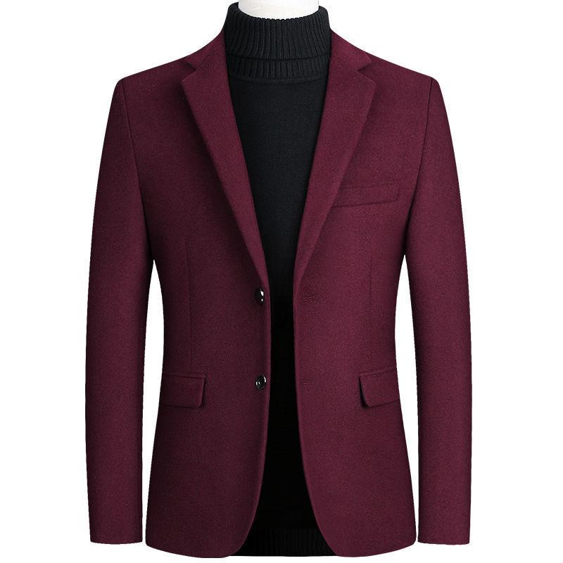 Autumn and Winter Men's Woolen Suit Woolen Jacket Business Casual Small Suit Single Suit Men