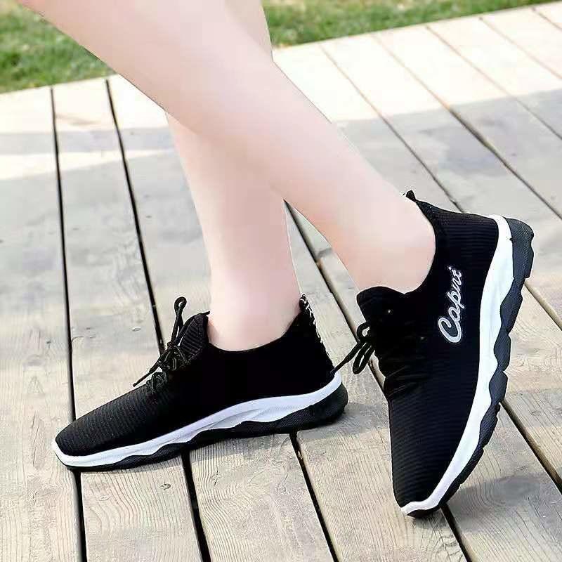 Summer Net Shoes Women's Fashion Sports Shoes Breathable Non-slip Hiking Shoes Lace-up Leisure Walking Shoes