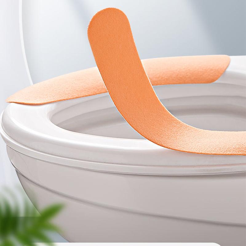 3PS Antibacterial Toilet Cushion Seat Cushion Four Seasons Universal Toilet Gasket Summer Waterproof Household Toilet Stickers Toilet Cover