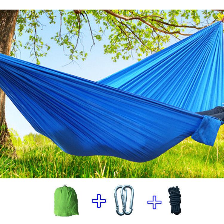 Parachute Cloth Hammock Double Hammock Nylon Hammock Leisure Outdoor Camping Supplies