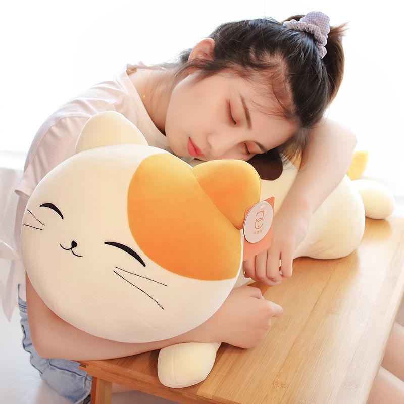 Lovely Cat Pillow Kids Sleeping Doll Kitten Doll Cushion Cute Children Plush Toys Bed Doll Special Kids Gifts