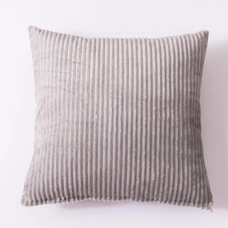 Solid Color Throw Pillow Car Sofa Cushion Flannel Cushion Bedside Backrest Square Pillow Cushion