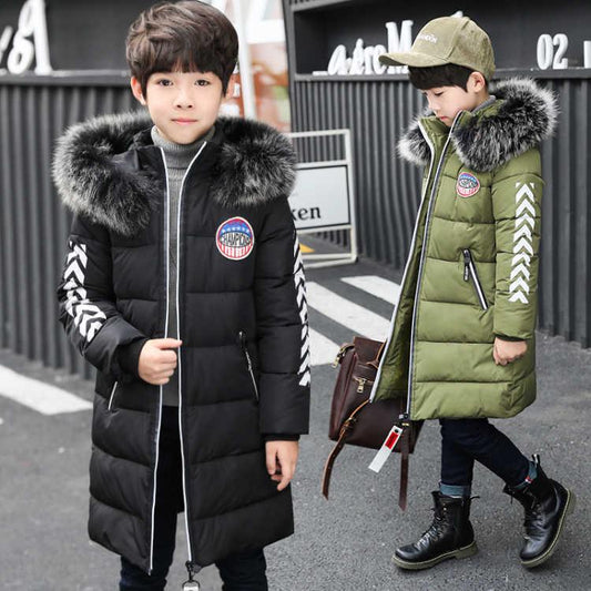 Childen Winter Jackets Baby Boy Clothes Down Jacket for Children Boy's Warm Coat 4-15 Years Old