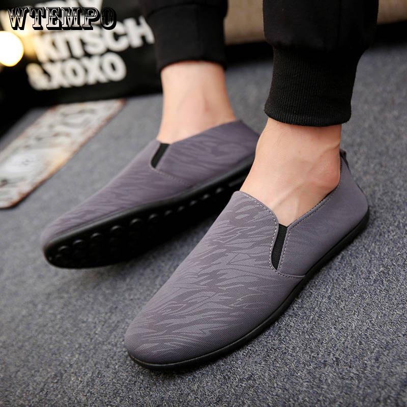 Casual Shoes Men Loafers Fashion Comfortable Flat Shoes Slip on Leather Driving Shoes