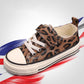 Leopard Prints Kids Shoes Canvas Sneakers for Boys Girls Children's Sports Running Casual Shoes White Shoes for Toddlers