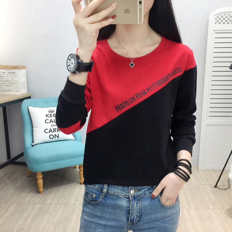 Women grey color pullover cute long sleeve pullover knitted sweater with white heart