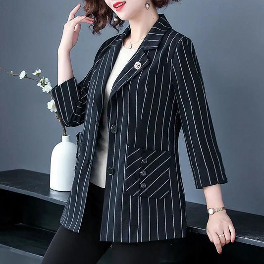 Spring Trench Coat Coat Noble Middle-aged Women's Spring and Autumn Top Small Suit