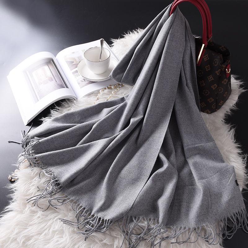 Women Scarf Women Autumn Winter Shawl Scarf Cashmere Scarves Solid Lady Wraps