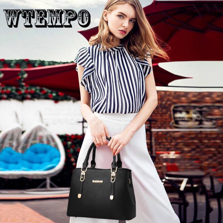 Handbags Fashion PU Tote Women Leather Handbag Messenger Shoulder Bags