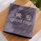 Good Morning Good Night Month Letter Pattern Bath Towels Are Softer Than Pure Cotton Absorbent and Non-linting Household Towel Sets