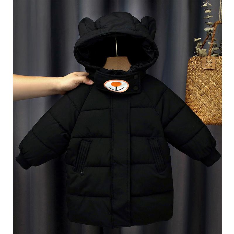 Children's Down Padded Jacket Mid-length Boys' Padded Jacket Girl's Baby Padded Jacket Foreign Fashion Outer Wear Winter Children's Clothing