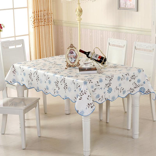 Square Table PEVA Disposable Oil-proof, Waterproof and Easy-to-wipe Coffee Table Tablecloth Square Rectangular Tablecloth