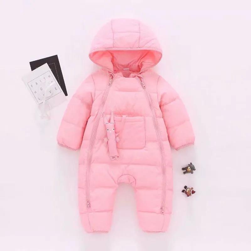 Infant Jumpsuits, Down Jackets, Baby Outing Clothes, Climbing Clothes White Duck Down To Keep Warm