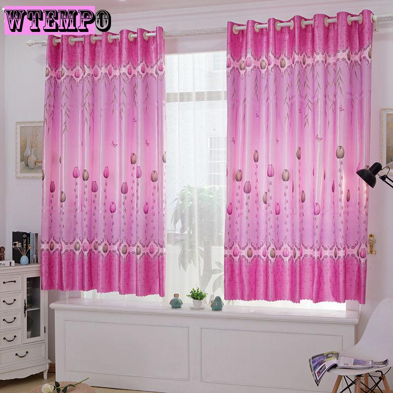 Curtain Finished Products Simple Modern Small Short Curtain Bay Window Living Room  Curtain