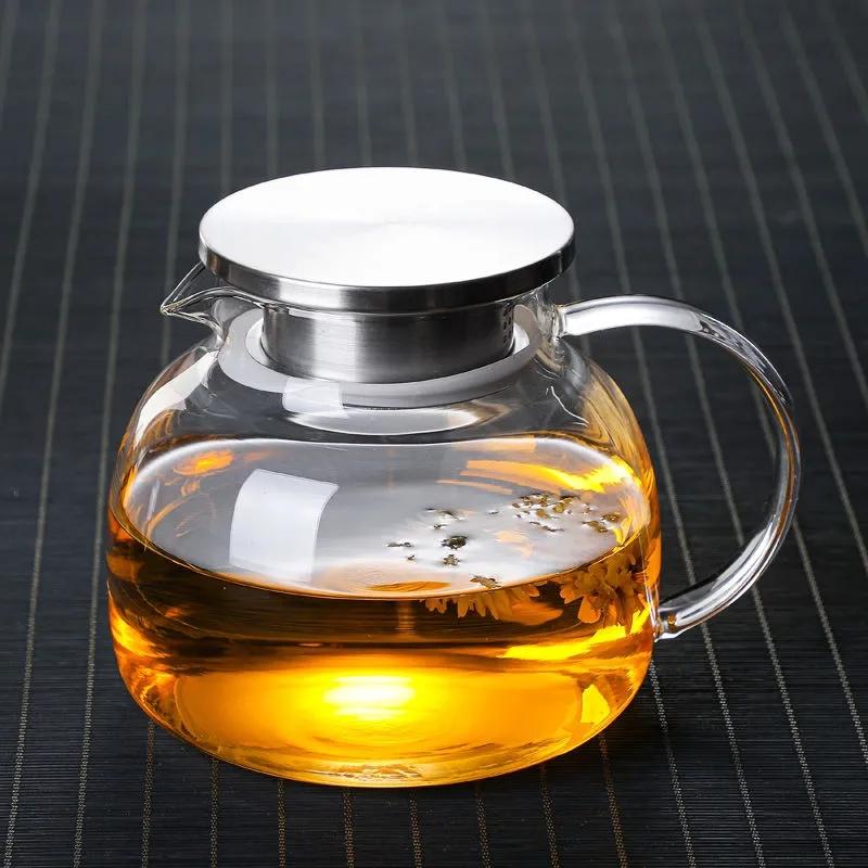 Thickened Heat-resistant Glass Jug Explosion-proof Cold Kettle Large-capacity Kettle Household Hospitality Multi-purpose Filter Teapot