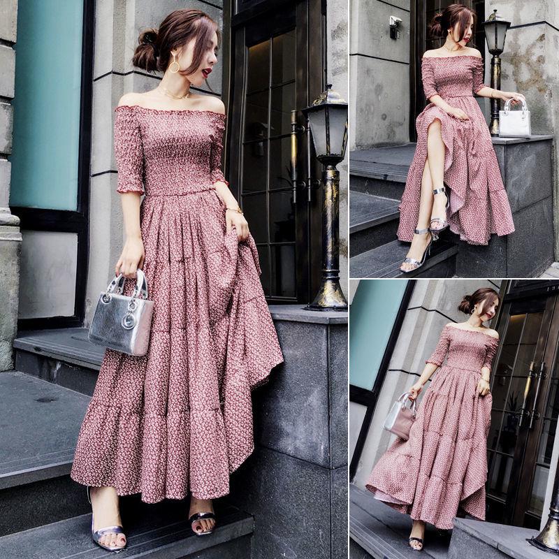 Femme Summer Dress 2020 Strapless Short Sleeve Retro Women Vintage Dresses Rockabilly Party Dress