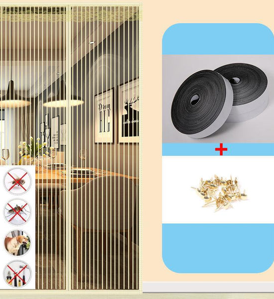 Summer Anti-mosquito Curtain Magnetic Soft Screen Door Velcro Screen Window Fly-proof Mute Household High-end Partition Curtain