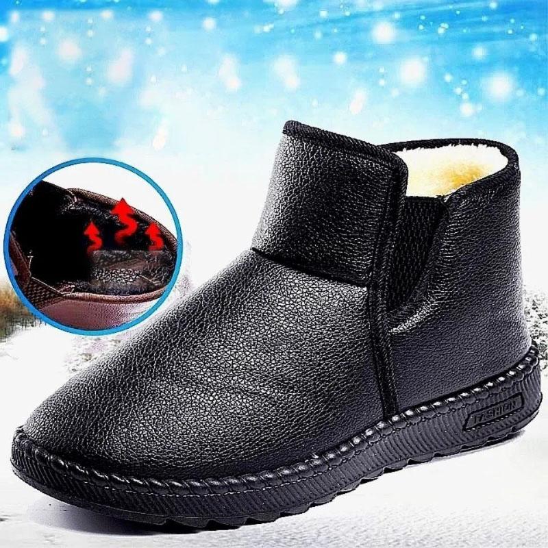 Snow Boots Women Plus Velvet Cotton Shoes Women Winter Thick Warm Flat Non-slip Cotton Boots