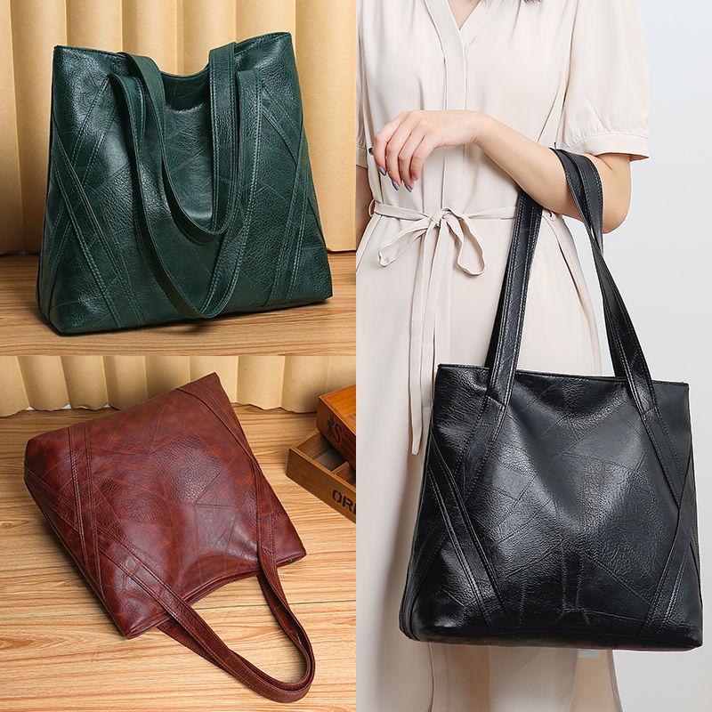 Spring and Summer Fashion Trend Female Bag Large-capacity One-shoulder Handbag Middle-aged Mother Leisure Shopping Bag