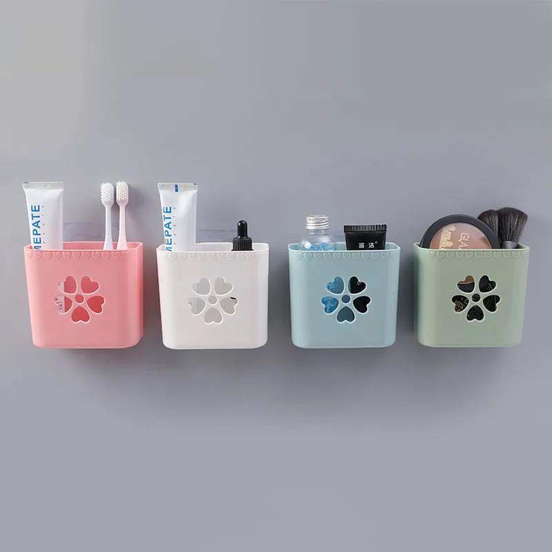 Wall-mounted Rack Toothbrush Cosmetic Storage Box Kitchen Utensil Storage Box