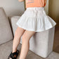 Autumn Spring Summer Casual Girls' Skirts Korean Version of Elastic Short Skirts Pleated Skirts Playful Style Culottes