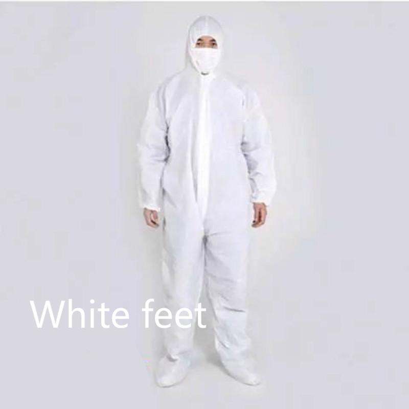 Disposable protective clothing safety and protective non-woven thick workwear dustproof jumpsuit