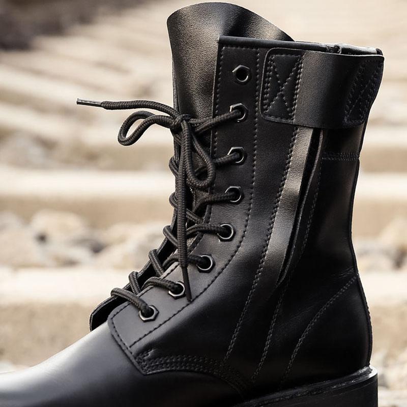 Combat Boots Men's Military Boots Autumn and Winter High-top Security Shoes Military Shoes Martin Boots Men