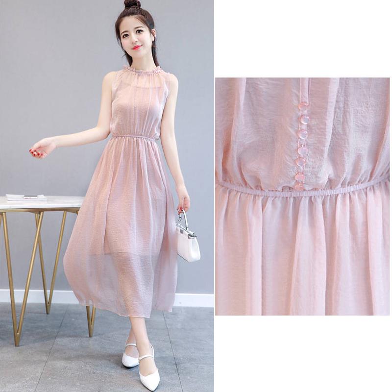 Pink Chiffon High Low Party Dress Summer Women Dresses Strapless Dress Sleeveless  Party Gowns