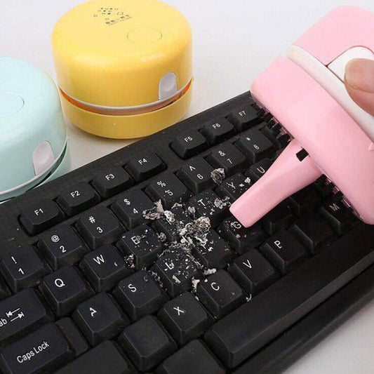 Desktop Vacuum Cleaner Mini Cleaning Machine Portable Strong Suction Rubber Dust Confetti Soot Keyboard Desktop Cleaner