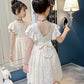 Princess Girl Tutu Dress Pearl Tulle Party Wedding Birthday Valentines Day Dresses for Girls