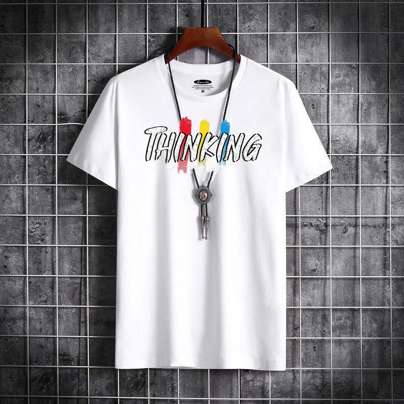 Boys Short-sleeved T-shirt Clothes Trend Wild Handsome Loose Short Sleeve Men's T-shirt