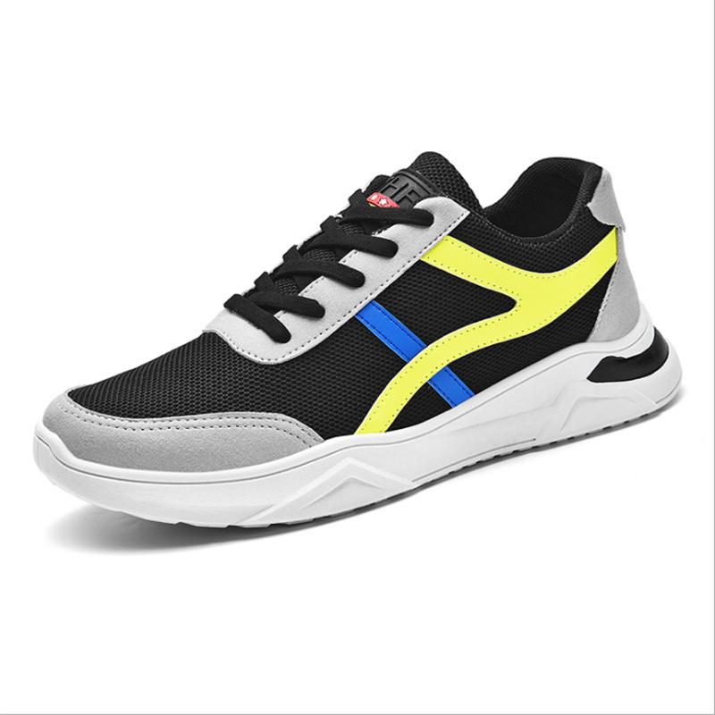 Breathable Casual Men's Shoes Sports Fashion Sneakers Trendy Korean Student Running Shoes Flying Net Shoes