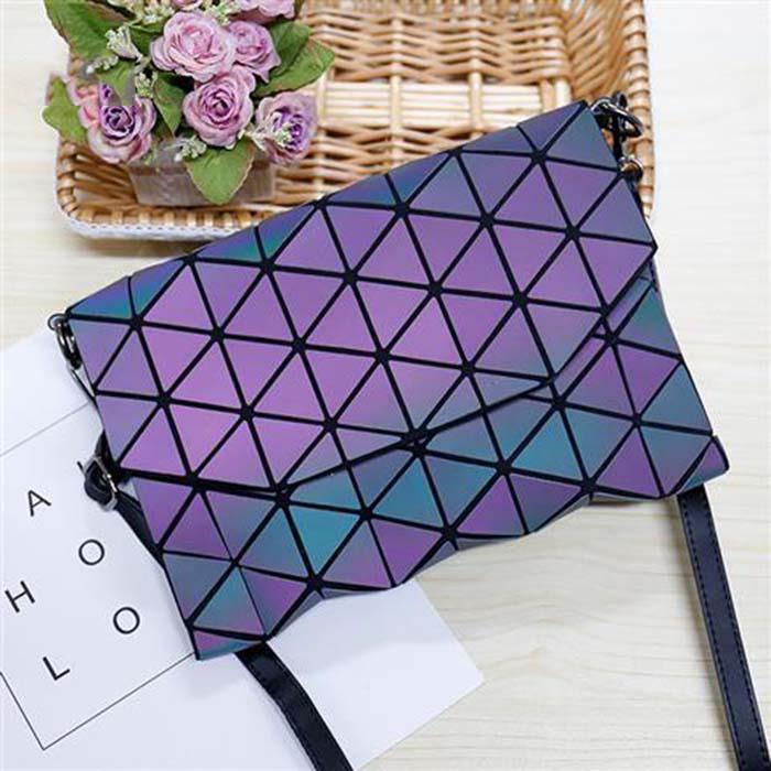 Bags for Women Makeup Bag Geometric Rhombic Clutch Sequins Can Diagonal Storage Women Bags