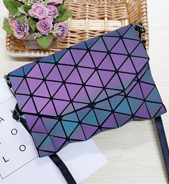 Bags for Women Makeup Bag Geometric Rhombic Clutch Sequins Can Diagonal Storage Women Bags