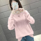 5 Colors Women Solid Color Skin-friendly Sweaters Turtleneck Rhombus Bottoming Knitwear