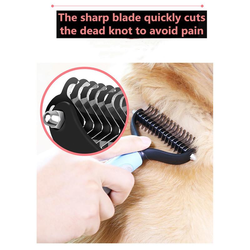 Clean Knot Comb Long Hair Combing Artifact Dog Comb Pet Dogs Cats Grooming Comb Cat Bichon Pet Supplies Teddy Comb Fluffy Pets Matted Hair Remover