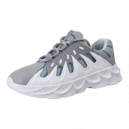 Plus Size 36-45 Fashion Summer Men Mesh Sneakers Low-top Wear-resistant Running Basketball Shoes Non-slip Shockproof Blade Shoes